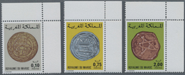 Thematik: Numismatik / Numismatics: 1977, MOROCCO: Old Morrocan Coins Complete Set Of Three In A Lot - Monete
