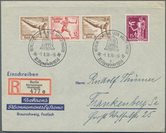 Thematik: Olympische Spiele / Olympic Games: 1936, Berlin, 20 Einschreibbriefe Mit Sonder-Einschreib - Other & Unclassified