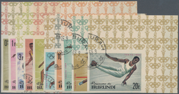 Thematik: Olympische Spiele / Olympic Games: 1964, BURUNDI: Summer Olympics Tokyo Complete IMPERFORA - Sonstige & Ohne Zuordnung