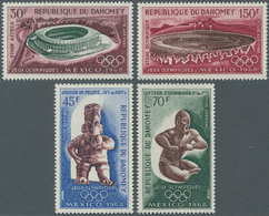 Thematik: Olympische Spiele / Olympic Games: 1968, DAHOMEY: Summer Olympics Mexico Complete Set Of F - Otros & Sin Clasificación