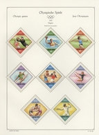 Thematik: Olympische Spiele / Olympic Games: 1968/1972, U/m Collection With Stamps And Souvenir Shee - Other & Unclassified