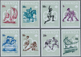 Thematik: Olympische Spiele / Olympic Games: 1976, RWANDA: Summer Olympics Montreal Complete Set Of - Sonstige & Ohne Zuordnung
