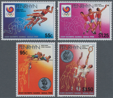 Thematik: Olympische Spiele / Olympic Games: 1988, PENRHYN: Summer Olympics Seoul Complete Set Of Fo - Sonstige & Ohne Zuordnung