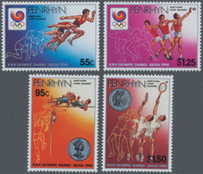 Thematik: Olympische Spiele / Olympic Games: 1988, PENRHYN: Summer Olympics Seoul Complete Set Of Fo - Sonstige & Ohne Zuordnung