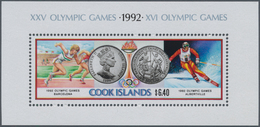 Thematik: Olympische Spiele / Olympic Games: 1991, COOK ISLANDS: Olympic Games 1992 In Albertville A - Sonstige & Ohne Zuordnung