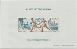 Thematik: Olympische Spiele / Olympic Games: 1991, Monaco, Olympic Games Barcelona '92, Bloc Speciau - Sonstige & Ohne Zuordnung