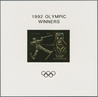 Thematik: Olympische Spiele / Olympic Games: 1992, Guyana. Lot Containing 20 GOLD Souvenir Sheets An - Sonstige & Ohne Zuordnung