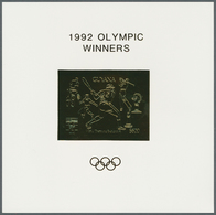 Thematik: Olympische Spiele / Olympic Games: 1992, Guyana. Lot Containing 50 GOLD Souvenir Sheets An - Altri & Non Classificati
