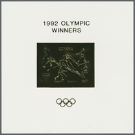 Thematik: Olympische Spiele / Olympic Games: 1992, Guyana. Lot Containing 50 GOLD Souvenir Sheets An - Altri & Non Classificati