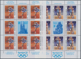 Thematik: Olympische Spiele / Olympic Games: 1992, Yugoslavia For Barcelona '92. Lot Of 100 Olympic - Altri & Non Classificati