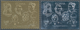 Thematik: Persönlichkeiten / Personalities: 1992, Guyana. Lot Of 100 GOLD Stamps And 100 SILVER Stam - Other & Unclassified