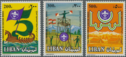 Thematik: Pfadfinder / Boy Scouts: 1983, LEBANON: 75 Years Of Scouting Complete Set Of Three In A Lo - Autres & Non Classés