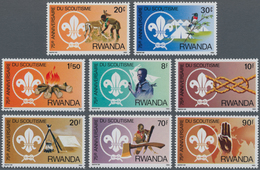 Thematik: Pfadfinder / Boy Scouts: 1983, RWANDA: 75 Years Of SCOUTING Complete Set Of Eight From 20c - Otros & Sin Clasificación