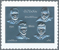 Thematik: Politik / Politics: 1994, Guyana. Lot Containing 200 Complete Sets à 2 Stamps GOLD/SILVER - Sin Clasificación