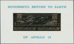 Thematik: Raumfahrt / Astronautics: 1969/1972, RAS AL KHAIMA, U/m Collection Of Thematic GOLD And SI - Otros & Sin Clasificación