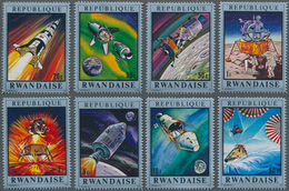 Thematik: Raumfahrt / Astronautics: 1970, RWANDA: Moon Flight Of Apollo XIII Complete Set Of Eight I - Otros & Sin Clasificación