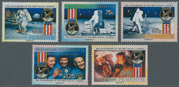 Thematik: Raumfahrt / Astronautics: 1989, PENRHYN: 20th Anniversary Of Moon Landing Complete Set Of - Other & Unclassified