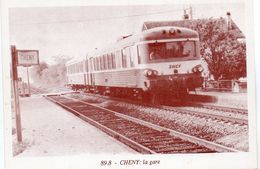 Delcampe - - Autorail X4384 En Gare De CHENY  -17514- - Cheny