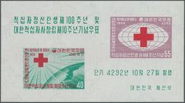 Thematik: Rotes Kreuz / Red Cross: 1959, KOREA-SOUTH: 10 Years Of Korean RED CROSS Miniature Sheet I - Rode Kruis