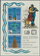 Thematik: Sehenswürdigkeiten / Sights: 1993, ARGENTINA: International Stamp Exhibitions Miniature Sh - Other & Unclassified