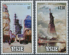 Thematik: Sehenswürdigkeiten-Freiheitsstatue / Sights- Statue Of Liberty: 1986, NIUE: 100 Years Stat - Other & Unclassified