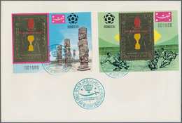 Thematik: Sport-Fußball / Sport-soccer, Football: 1970, Yemen, Football World Cup, GOLD FOIL Stamps - Andere & Zonder Classificatie