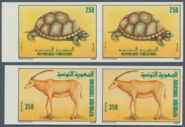 Thematik: Tiere, Fauna / Animals, Fauna: 1989, TUNISIA: Animals Complete IMPERFORATE Set Of Two With - Andere & Zonder Classificatie