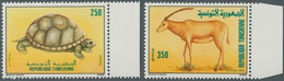 Thematik: Tiere, Fauna / Animals, Fauna: 1989, TUNISIA: Animals Complete Set Of Two With 250m. Turtl - Other & Unclassified