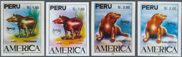 Thematik: Tiere, Fauna / Animals, Fauna: 1993, PERU: Animals IMPERFORATE Set Of Two For UPAEP With 1 - Andere & Zonder Classificatie