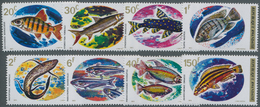 Thematik: Tiere-Fische / Animals-fishes: 1973, RWANDA: Fishes Complete Set Of Eight With Different F - Fishes