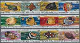 Thematik: Tiere-Fische / Animals-fishes: 1974, PENRHYN: Fishes Definitives Complete Set Of 12 In A L - Pesci