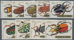 Thematik: Tiere-Insekten / Animals-insects: 1970, BURUNDI: Beetles Complete Airmail Set Of Nine In A - Altri & Non Classificati