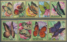 Thematik: Tiere-Schmetterlinge / Animals-butterflies: 1968, BURUNDI: Butterflies Complete Set Of Nin - Mariposas