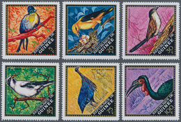 Thematik: Tiere-Vögel / Animals-birds: 1971, GUINEA: Native Birds (Tauraco Porphyreolophus, Oriolus - Otros & Sin Clasificación