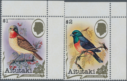 Thematik: Tiere-Vögel / Animals-birds: 1982, AITUTAKI: Bird Definitives Part Set Of Two $1 Myiagra A - Sonstige & Ohne Zuordnung