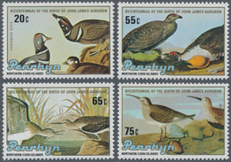 Thematik: Tiere-Vögel / Animals-birds: 1985, PENRHYN: 200th Birthday Of Audubon Set Of Four With BIR - Otros & Sin Clasificación