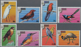 Thematik: Tiere-Vögel / Animals-birds: 1986, NIUE: Stampex ‘86 Adelaide Complete Set Of Eight Showin - Sonstige & Ohne Zuordnung