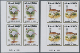 Thematik: Tiere-Vögel / Animals-birds: 1988, MOROCCO: Birds Set Of Two 3.60dh. ‚Phoenicopterus Ruber - Sonstige & Ohne Zuordnung