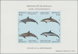 Thematik: Tiere-Meeressäuger (u.a. Wale) / Animals-aquatic Mammals: 1992, MONACO: Dolphins In A Lot - Other & Unclassified