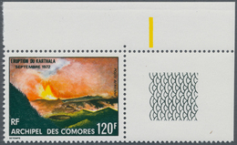 Thematik: Vulkane / Volcanoes: 1973, COMORES: Eruption Of Karthala Volcano 120fr. In A Lot With Abou - Vulkane