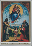 Thematik: Weihnachten / Christmas: 1986, NIUE: Christmas Miniature Sheet With Painting ‚Madonna Of F - Natale