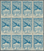 Andorra - Spanische Post: 1932, Not Issued Airmail Set Of 12 In A Lot With About 160 Complete Sets M - Other & Unclassified