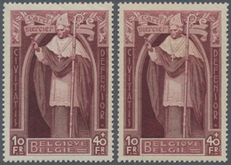 Belgien: 1849/1968, Used And Mint Collection In Two Albums, Well Colleced Throughout From Classic Is - Collections