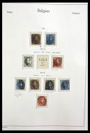 Belgien: 1849-1969: Very Well Filled, MNH, Mint Hinged And Used Collection Belgium 1849-1969 In 2 Le - Sammlungen