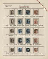 Belgien: 1851/1954, 10c. To 40c., Five Used Sets In Various Paper Types. - Sammlungen