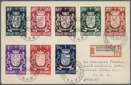 Belgien: 1914 - 1940, Kleine Partie Von 56 Belegen, Ganzsachen, Briefe Meist Aus Dem Bedarf, Einige - Colecciones