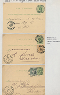 Belgien - Ganzsachen: 1871/1982 Collection Of About 235 Used Postal Stationeries, While Many Postal - Autres & Non Classés