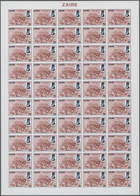 Belgien - Besonderheiten: 1980, Zaire. Complete Set (5 Values) In IMPERFORATED Sheets Of 50 For The - Other & Unclassified