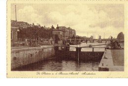 Delcampe - Cpa  Amsterdam  De Sluizen A.d. Binnem Amstel - Amsterdam