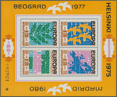 Bulgarien: 1979, Cooperation In Europe Miniature Sheet With Black Opt. ‚EUROPA‘ In A Lot With 200 Mi - Cartas & Documentos